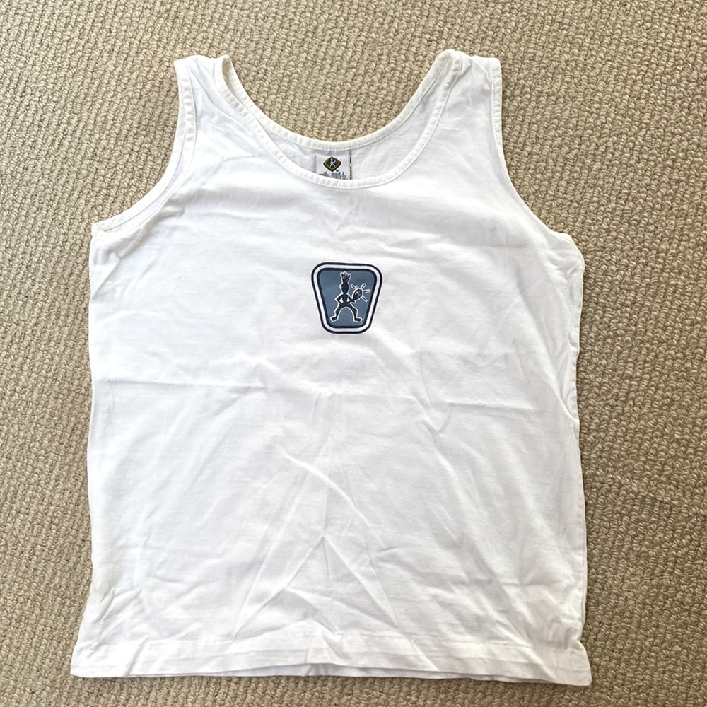 Vintage Balle de Match White Tennis Tank